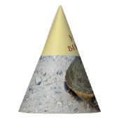 カメ写真 パーティーハット (左)