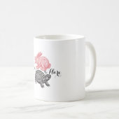 カメ及びノウサギのマグ コーヒーマグカップ (正面右)