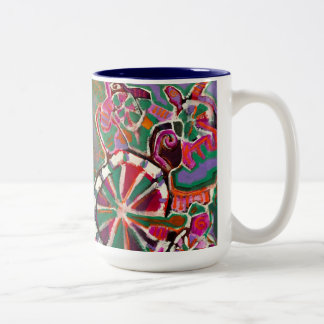 カメ好きにはたまらないTurtle Mug no. 12 ツートーンマグカップ