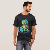 カメ好きゲーマー・亀ゲーム・亀グッズ ビデオゲーム (2) Tシャツ (正面フル)