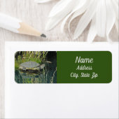 カメ愛好家ワイルドライフウォーター反射アドレス ラベル (インサイチュ)