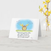 カメ愛挨拶状 カード (黄色い花)