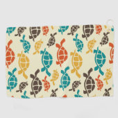 カメ数々のラ ゴルフタオル (横)