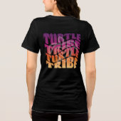 カメ族波打ちティー トライブレンドＴシャツ (裏面)