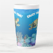 カメ楽しむラ カフェラテマグ (正面)