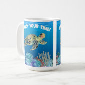 カメ楽しむラ コーヒーマグカップ (正面左)