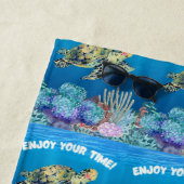 カメ楽しむラ ビーチタオル (インサイチュ)