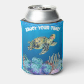 カメ楽しむラ 缶クーラー (缶裏面)