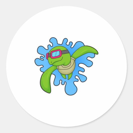 カメ水泳用ゴーグル ラウンドシール (正面)