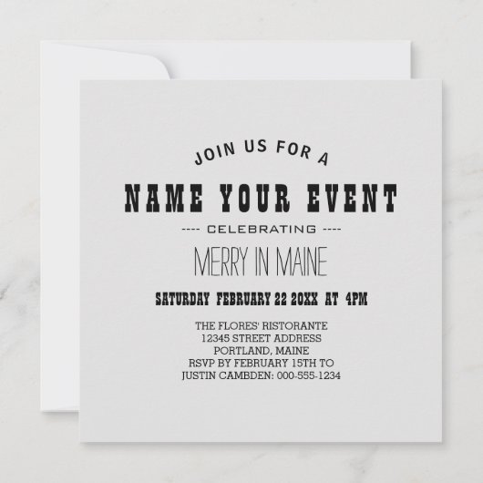 カメ渡行中 招待状 (裏面)