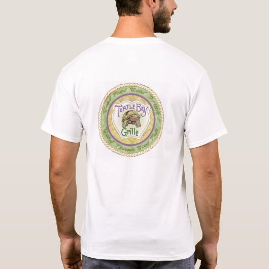 カメ湾のグリルのワイシャツ Tシャツ (裏面)