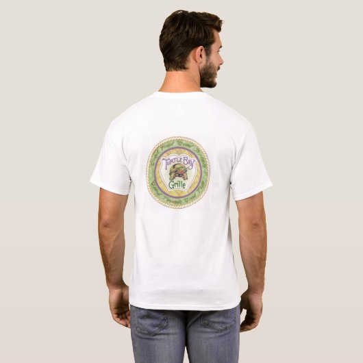 カメ湾のグリルのワイシャツ Tシャツ (裏面フル)