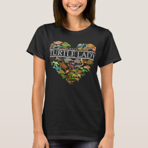カメ熱狂するレディアホリックハート Tシャツ