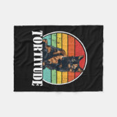 カメ猫 フリースブランケット (正面(横))