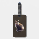 カメ猫 ラゲッジタグ (裏面縦)