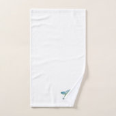 カメ絵を描の水彩浴用タオル バスタオルセット (ハンドタオル)