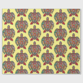 カメ華美デザイナーラッピング紙 ラッピングペーパー (フラット)