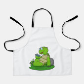 カメ読の本 エプロン (正面)
