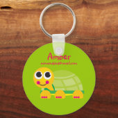 カメ識別キーチェーン キーホルダー (正面)