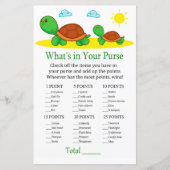 カメ財布ゲームの赤ちゃんシャワーに何が含まれている (正面)