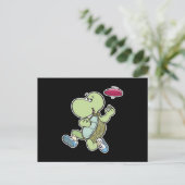 カメ遊のフリスビー ポストカード (スタンド正面)