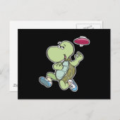 カメ遊のフリスビー ポストカード (正面/裏面)