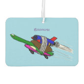 カメ飛んでいるラ カーエアーフレッシュナー (裏面)