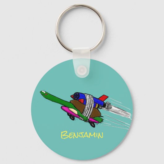 カメ飛んでいるラ キーホルダー (正面)