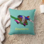 カメ飛んでいるラ クッション (ブランケット)