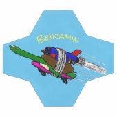 カメ飛んでいるラ サッカーボール (フラット)