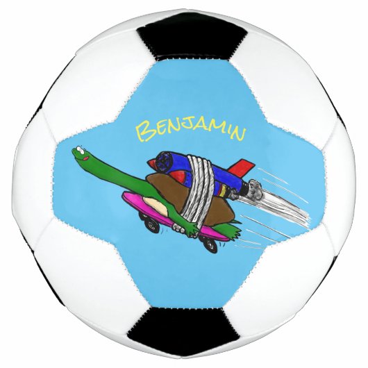 カメ飛んでいるラ サッカーボール (正面)