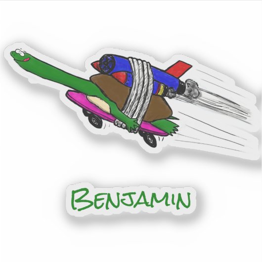 カメ飛んでいるラ シール (正面)