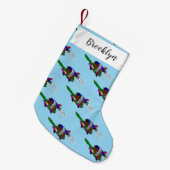 カメ飛んでいるラ スモールクリスマスストッキング (正面 (吊り時))