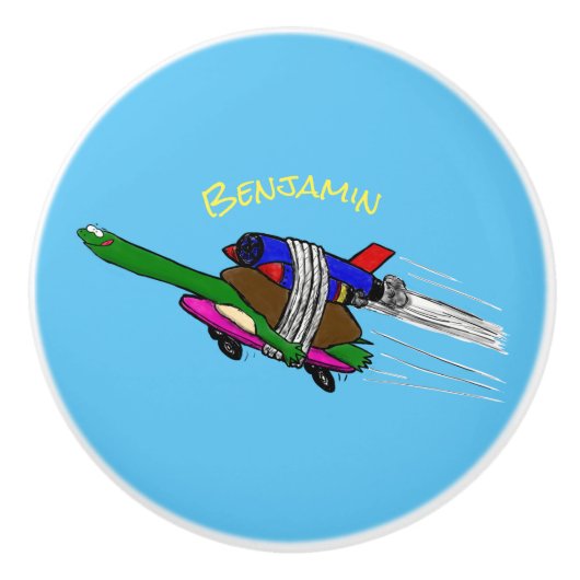 カメ飛んでいるラ セラミックノブ (正面)