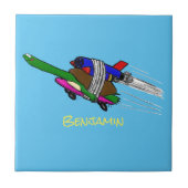 カメ飛んでいるラ タイル (正面)