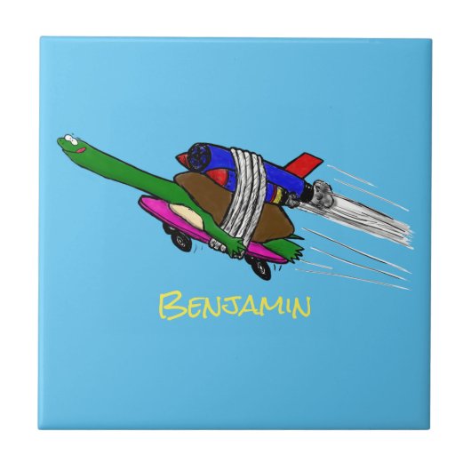 カメ飛んでいるラ タイル (正面)