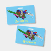 カメ飛んでいるラ バッジ (Front & Back)