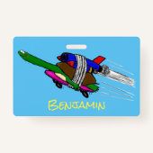 カメ飛んでいるラ バッジ (裏面)