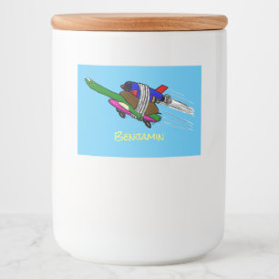 カメ飛んでいるラ フードラベル