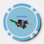 カメ飛んでいるラ ポーカーチップ (裏面)