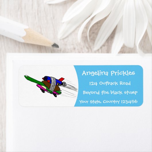 カメ飛んでいるラ ラベル (インサイチュ)