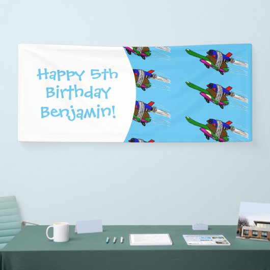 カメ飛んでいるラ 横断幕 (トレードショー)