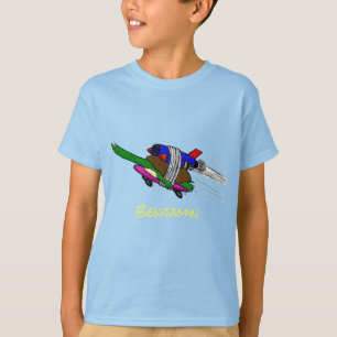 カメ飛んでいるラ Tシャツ