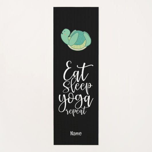 カメ食べの睡眠ヨガの繰り返し動物愛好家 ヨガマット (正面)