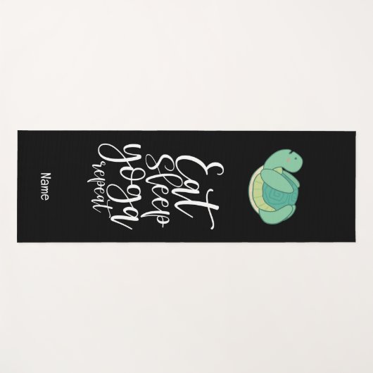 カメ食べの睡眠ヨガの繰り返し動物愛好家 ヨガマット (正面(横))