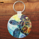 カメ鮮やかキーチェーン キーホルダー (正面)