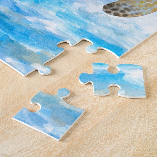 カメ1 ジグソーパズル (側面)