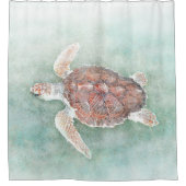 カメ2 シャワーカーテン (正面)