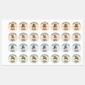 カメ4デザインパーソナライズされたカスタマイズ服 ラベル (シート)