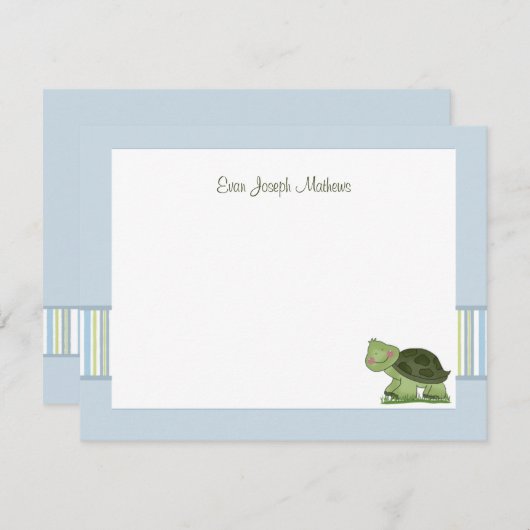 カメ-ひな形/パーソナライズされたノータカー感謝していド/ 招待状 (正面/裏面)